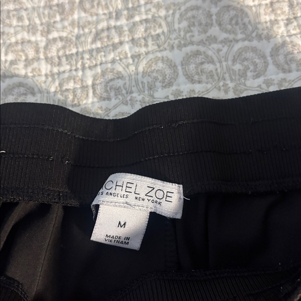 Rachel Zoe Black Elastic Jogger Pants - Picture 3 of 6